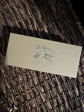Burberry Beige Box with Silver Embossed Logo